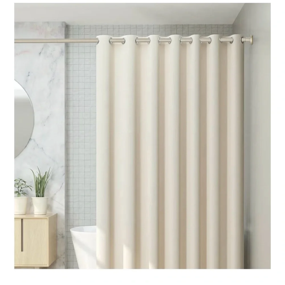 Nickel Shower Curtain Rod 31”-80” (A279)